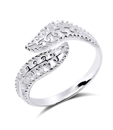 Ornately Design Silver Ring NSR-546